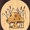 10" X 8" X 1/4"
Woods used: Basswood, Mahogany, Poplar, Satinwood, Walnut.