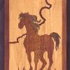 9" X 6" X 1/4"
Woods used: Basswood, Mahogany, Walnut.