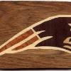 7 1/2" X 4" X 1/4"
Woods used: aspen, basswood, butternut, lacewood, and walnut.
Made as a gift. Not for Sale!